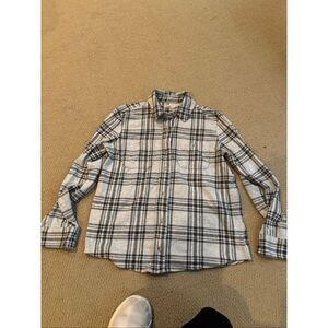 Faherty Legend Sweater Shirt Plaid Button Down size small